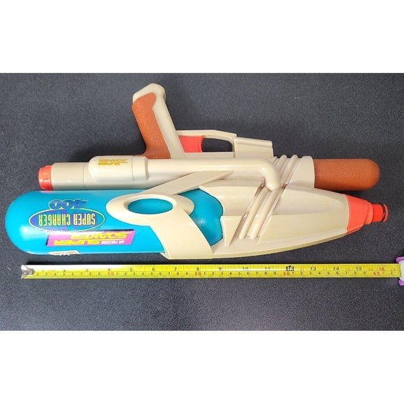 Vintage 1998 Larami Super Soaker Air Pressure Super Charger 400 Water Gun - Picture 7 of 9
